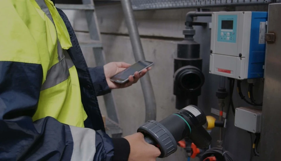 Process Engineer Working on an Instrument