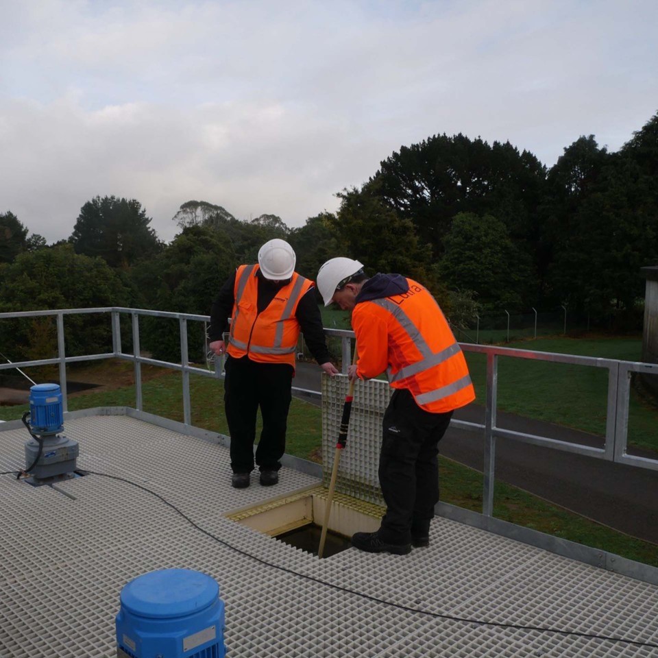 Process Engineers Onsite on an Actiflo Clarifier